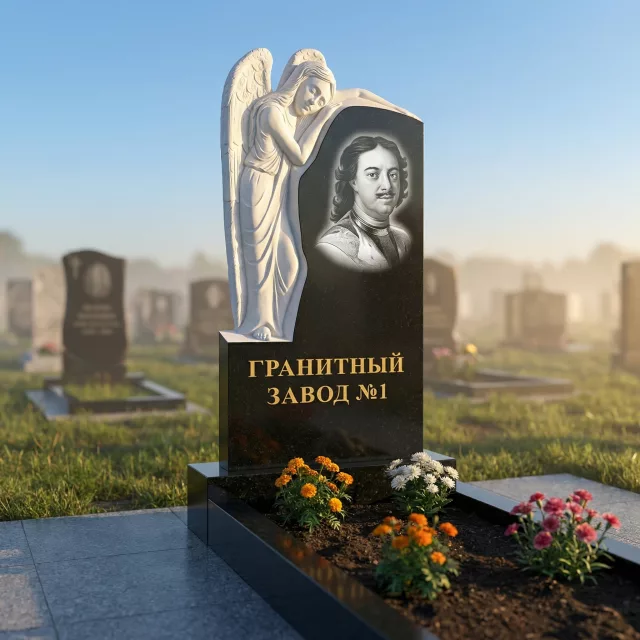3041 Мемориальный памятник со спящим ангелом