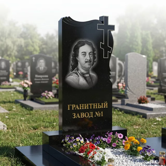 268 Памятник фигурный с крестом выпуклым