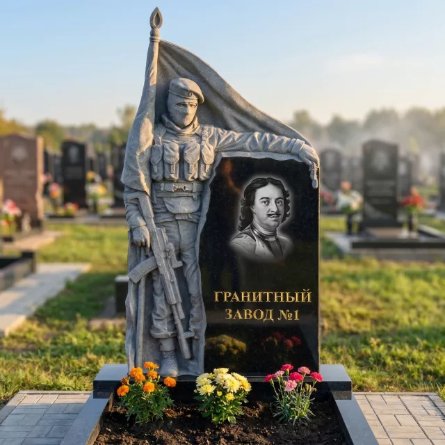 3273 Памятник бойцу\воину со знаменем