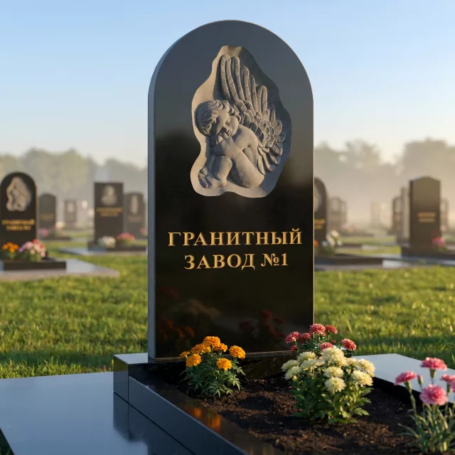 3210 Памятник резной с ангелочком