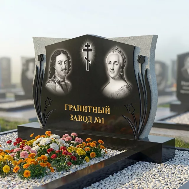 369 Памятник фигурный с розами