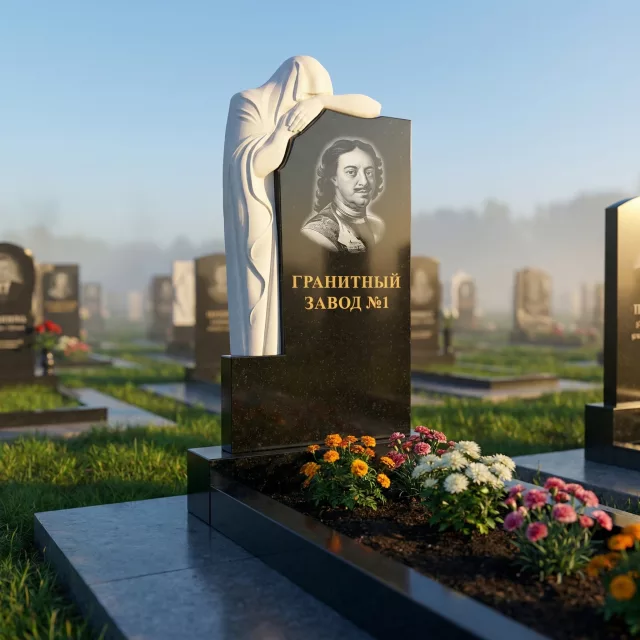 3019 Ритуальное надгробие с плачущей