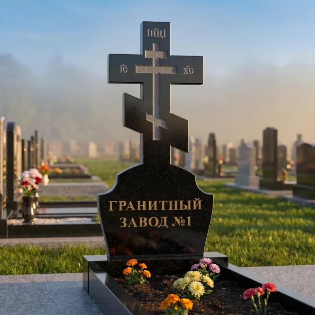 3196 Памятник резной крест