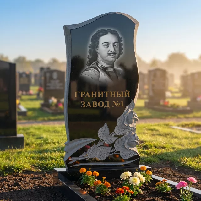 3103 Памятник резной с розами