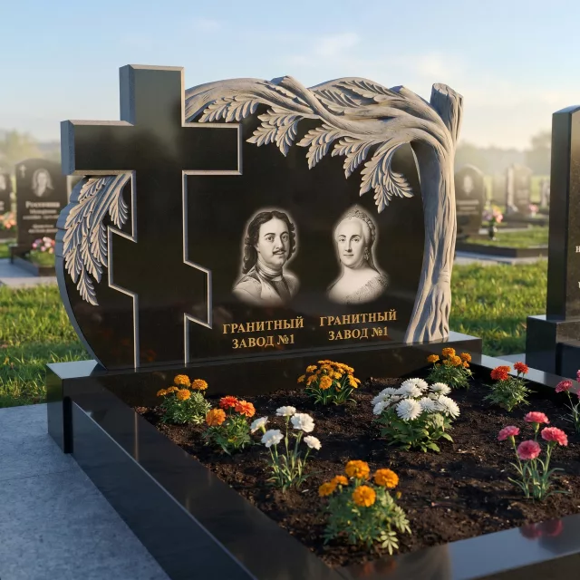3203 Памятник резной дерево