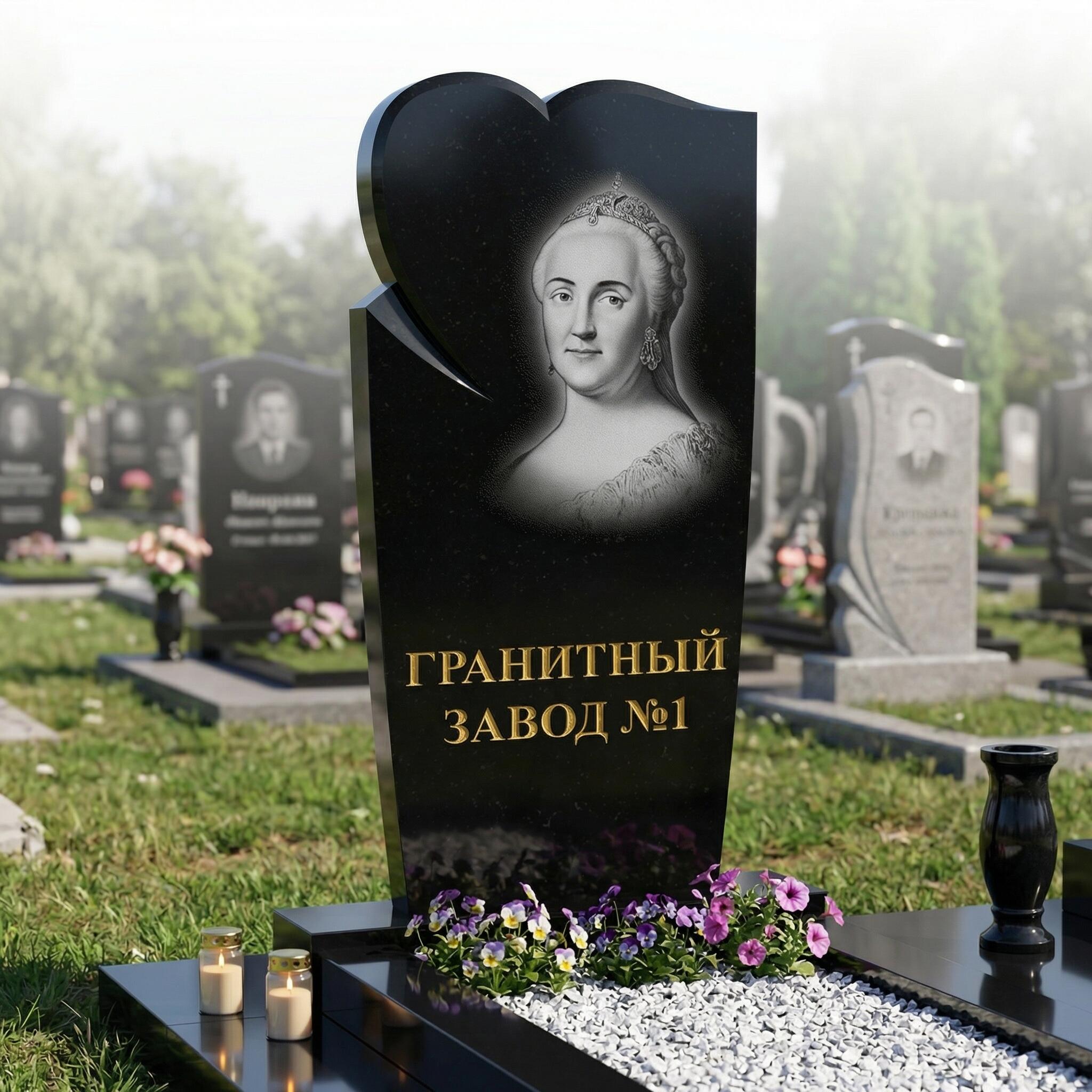 272 Памятник фигурный полусердце