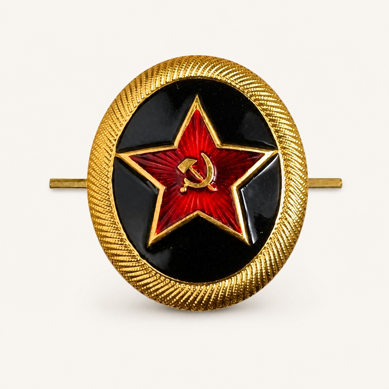 Кокарда Морской пехоты СССР (Металл, холодная эмаль) — ГЗ-1764